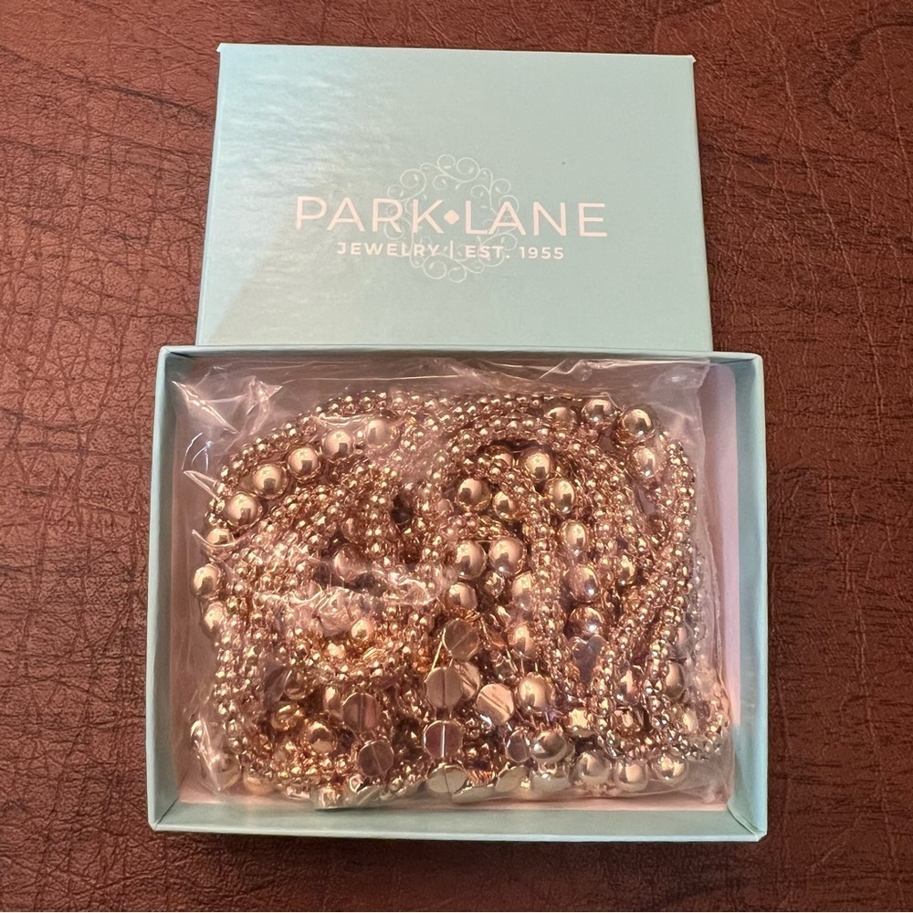 Park Lane ZELDA Gold Multi-Strand Statement Necklace, 5 Strands, 16”+3”, NWT - Picture 5 of 5